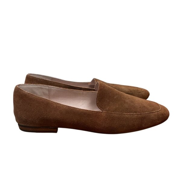 Gianni Bini Macen Suede Flat Loafers Size 9.5 Women Brown Preppy Work - Picture 1 of 7